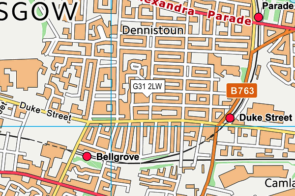G31 2LW map - OS VectorMap District (Ordnance Survey) G31 2LW map - OS VectorMap District (Ordnance Survey)