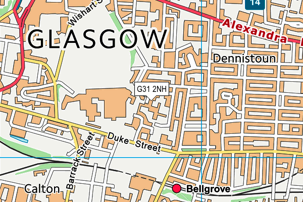 G31 2NH map - OS VectorMap District (Ordnance Survey)