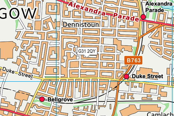 G31 2QY map - OS VectorMap District (Ordnance Survey) G31 2QY map - OS VectorMap District (Ordnance Survey)