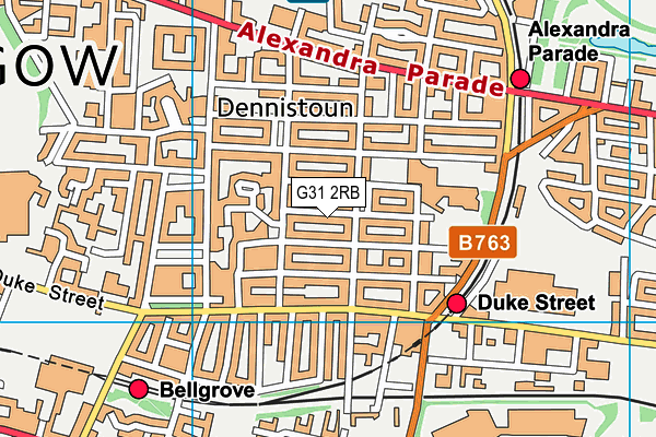G31 2RB map - OS VectorMap District (Ordnance Survey) G31 2RB map - OS VectorMap District (Ordnance Survey)