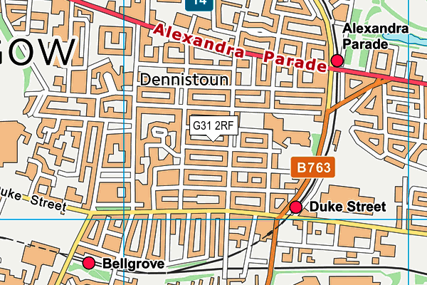 G31 2RF map - OS VectorMap District (Ordnance Survey) G31 2RF map - OS VectorMap District (Ordnance Survey)