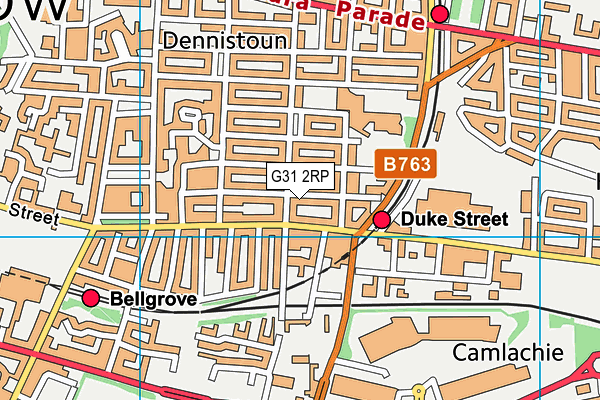 G31 2RP map - OS VectorMap District (Ordnance Survey)