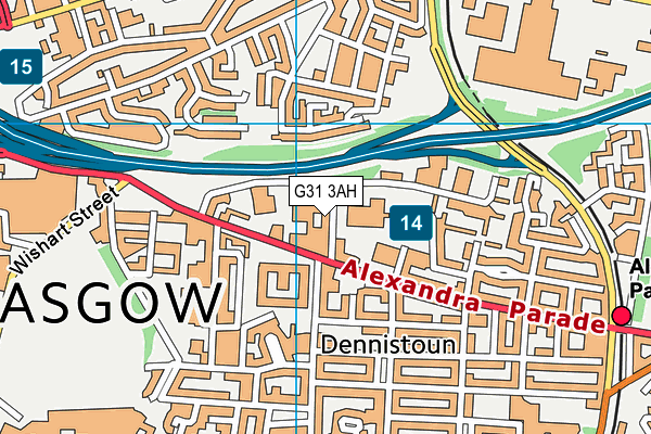 G31 3AH map - OS VectorMap District (Ordnance Survey) G31 3AH map - OS VectorMap District (Ordnance Survey)