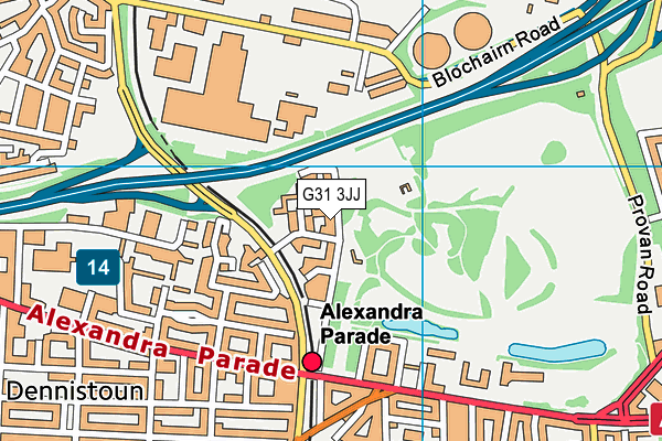G31 3JJ map - OS VectorMap District (Ordnance Survey)