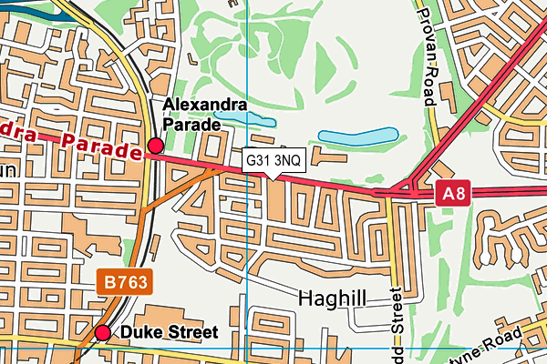 G31 3NQ map - OS VectorMap District (Ordnance Survey)