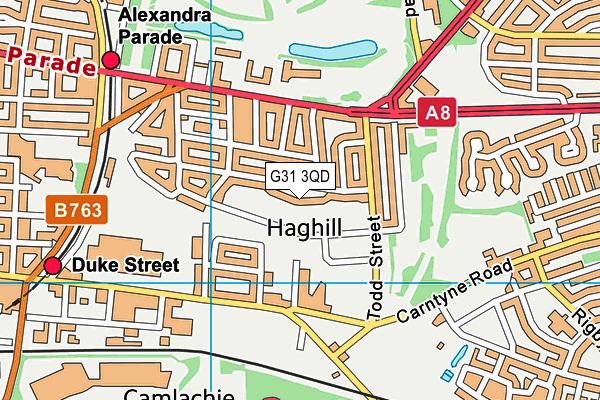 G31 3QD map - OS VectorMap District (Ordnance Survey) G31 3QD map - OS VectorMap District (Ordnance Survey)