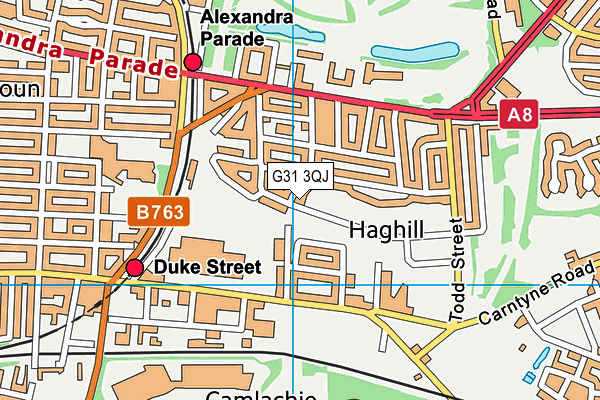 G31 3QJ map - OS VectorMap District (Ordnance Survey) G31 3QJ map - OS VectorMap District (Ordnance Survey)