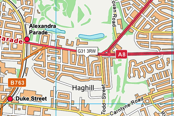 G31 3RW map - OS VectorMap District (Ordnance Survey) G31 3RW map - OS VectorMap District (Ordnance Survey)