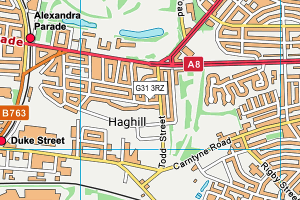 G31 3RZ map - OS VectorMap District (Ordnance Survey) G31 3RZ map - OS VectorMap District (Ordnance Survey)