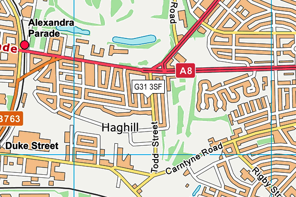G31 3SF map - OS VectorMap District (Ordnance Survey) G31 3SF map - OS VectorMap District (Ordnance Survey)