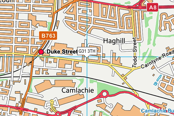 G31 3TH map - OS VectorMap District (Ordnance Survey)