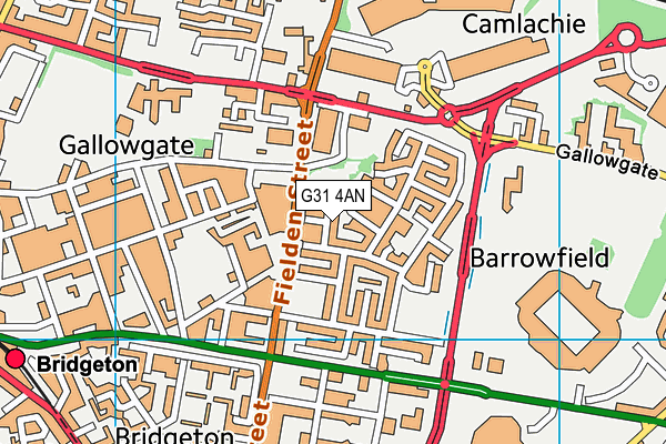 G31 4AN map - OS VectorMap District (Ordnance Survey)