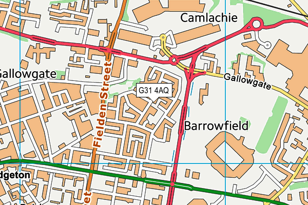 G31 4AQ map - OS VectorMap District (Ordnance Survey)