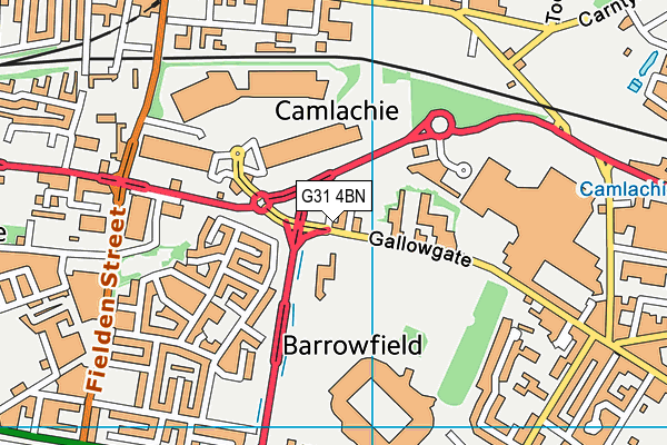 G31 4BN map - OS VectorMap District (Ordnance Survey)