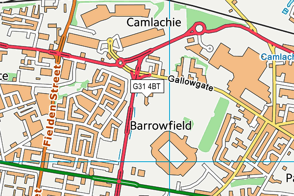 G31 4BT map - OS VectorMap District (Ordnance Survey)