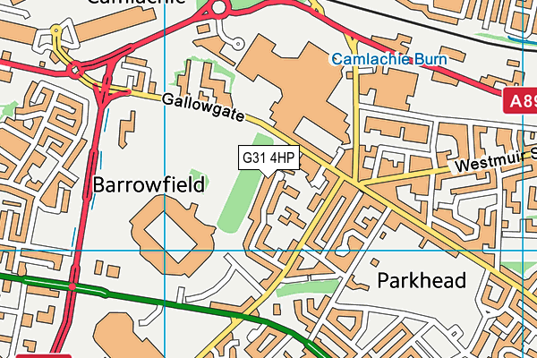 G31 4HP map - OS VectorMap District (Ordnance Survey)