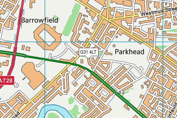 G31 4LT map - OS VectorMap District (Ordnance Survey)