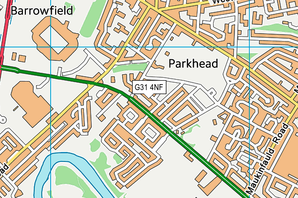 G31 4NF map - OS VectorMap District (Ordnance Survey)