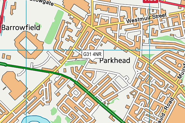 G31 4NR map - OS VectorMap District (Ordnance Survey)