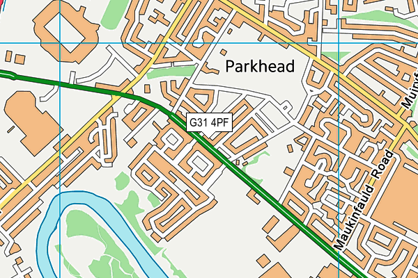 G31 4PF map - OS VectorMap District (Ordnance Survey)