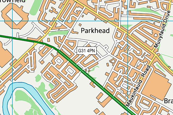G31 4PN map - OS VectorMap District (Ordnance Survey)