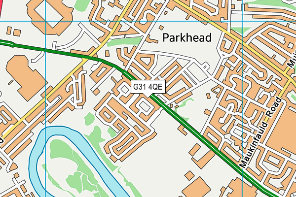 G31 4QE map - OS VectorMap District (Ordnance Survey)