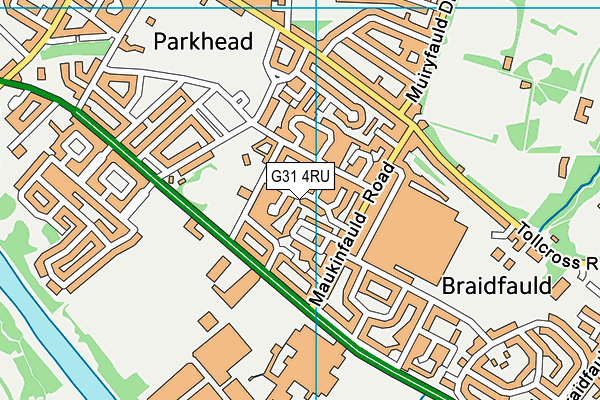 G31 4RU map - OS VectorMap District (Ordnance Survey) G31 4RU map - OS VectorMap District (Ordnance Survey)