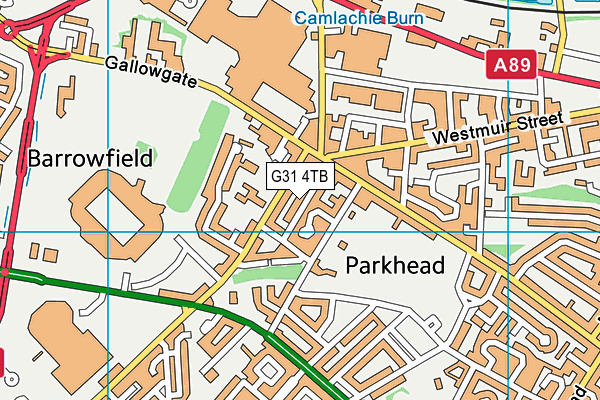 G31 4TB map - OS VectorMap District (Ordnance Survey)