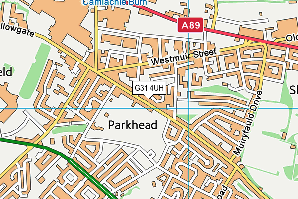 G31 4UH map - OS VectorMap District (Ordnance Survey)