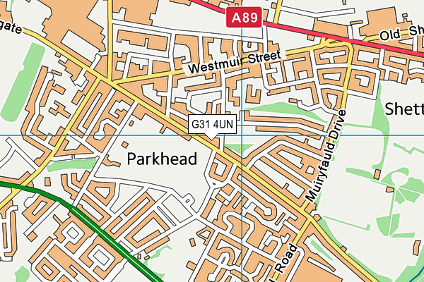 G31 4UN map - OS VectorMap District (Ordnance Survey)