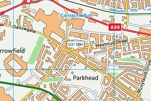 G31 5BH map - OS VectorMap District (Ordnance Survey)