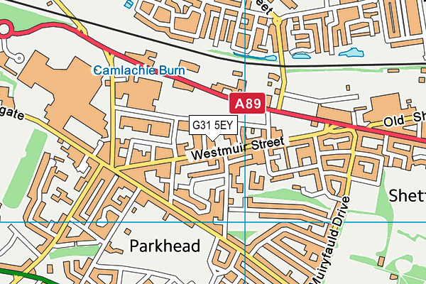 G31 5EY map - OS VectorMap District (Ordnance Survey)