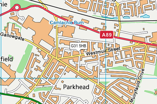 G31 5HB map - OS VectorMap District (Ordnance Survey)