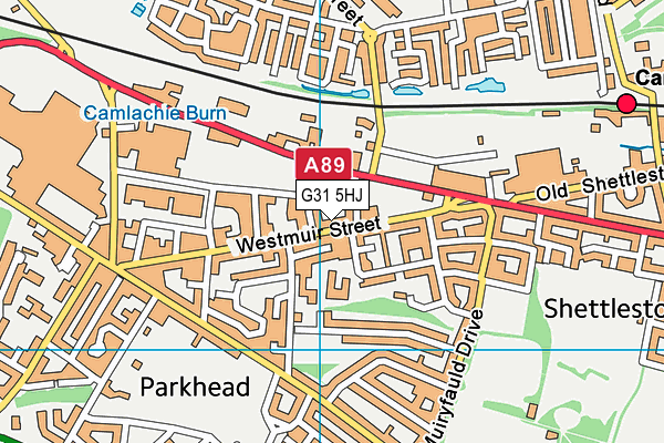 G31 5HJ map - OS VectorMap District (Ordnance Survey)