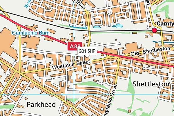 G31 5HP map - OS VectorMap District (Ordnance Survey)