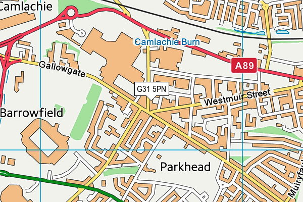 G31 5PN map - OS VectorMap District (Ordnance Survey)