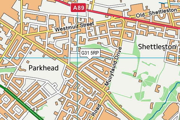 G31 5RP map - OS VectorMap District (Ordnance Survey)