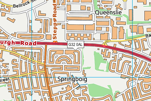 G32 0AL map - OS VectorMap District (Ordnance Survey) G32 0AL map - OS VectorMap District (Ordnance Survey)