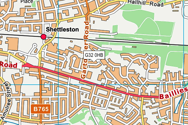 G32 0HB map - OS VectorMap District (Ordnance Survey)
