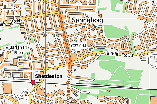 G32 0HJ map - OS VectorMap District (Ordnance Survey) G32 0HJ map - OS VectorMap District (Ordnance Survey)