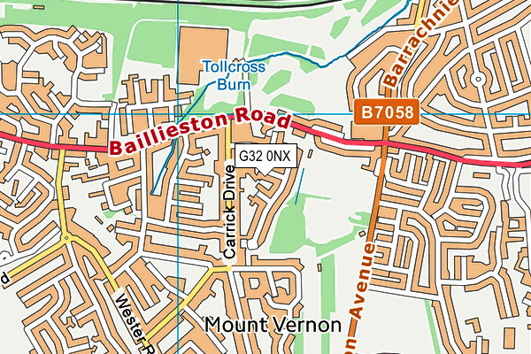 G32 0NX map - OS VectorMap District (Ordnance Survey) G32 0NX map - OS VectorMap District (Ordnance Survey)