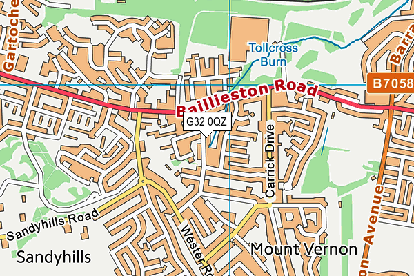 G32 0QZ map - OS VectorMap District (Ordnance Survey) G32 0QZ map - OS VectorMap District (Ordnance Survey)