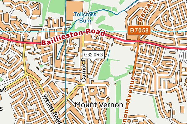 G32 0RG map - OS VectorMap District (Ordnance Survey) G32 0RG map - OS VectorMap District (Ordnance Survey)