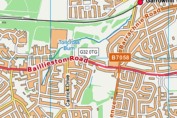 G32 0TG map - OS VectorMap District (Ordnance Survey) G32 0TG map - OS VectorMap District (Ordnance Survey)