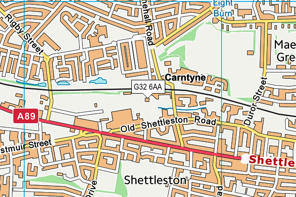 G32 6AA map - OS VectorMap District (Ordnance Survey) G32 6AA map - OS VectorMap District (Ordnance Survey)