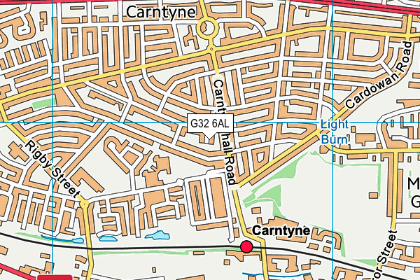 G32 6AL map - OS VectorMap District (Ordnance Survey)