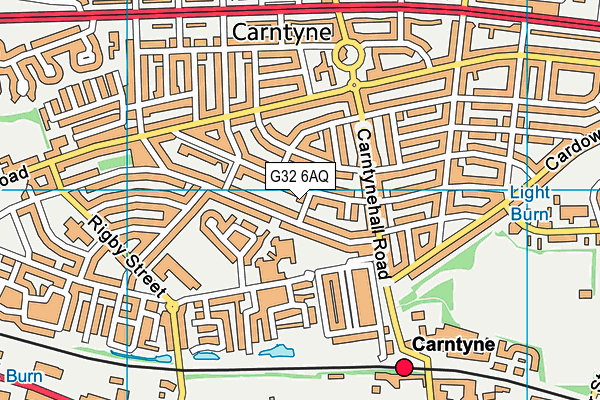 G32 6AQ map - OS VectorMap District (Ordnance Survey)
