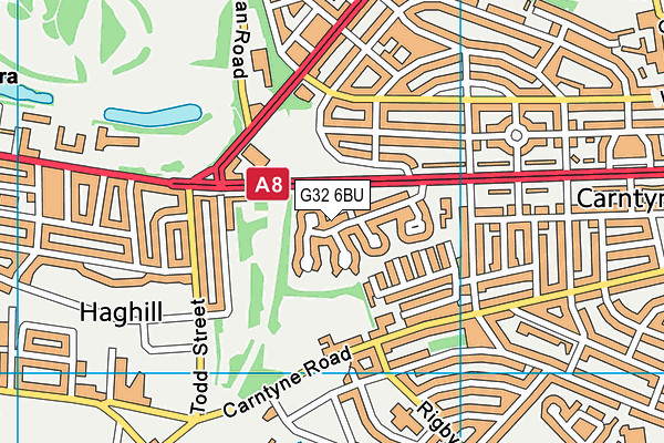 G32 6BU map - OS VectorMap District (Ordnance Survey) G32 6BU map - OS VectorMap District (Ordnance Survey)