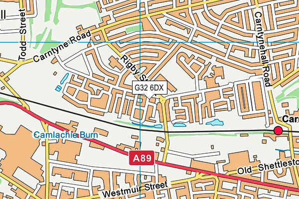 G32 6DX map - OS VectorMap District (Ordnance Survey) G32 6DX map - OS VectorMap District (Ordnance Survey)