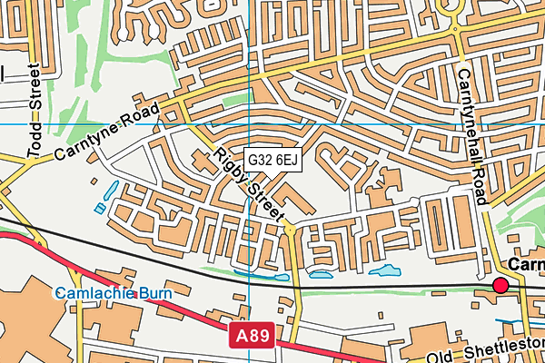 G32 6EJ map - OS VectorMap District (Ordnance Survey) G32 6EJ map - OS VectorMap District (Ordnance Survey)